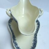 Gien large gravy boat in opaque porcelain