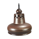 60s 70s Lamp Light Ceiling Lamp Ceramic Mid Century Space Age Brown