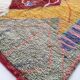Moroccan Berber carpet Boujaad ecru with colorful patterns 292x197cm
