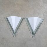 Pair of white wall lights from the 80s