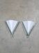 Pair of white wall lights from the 80s.