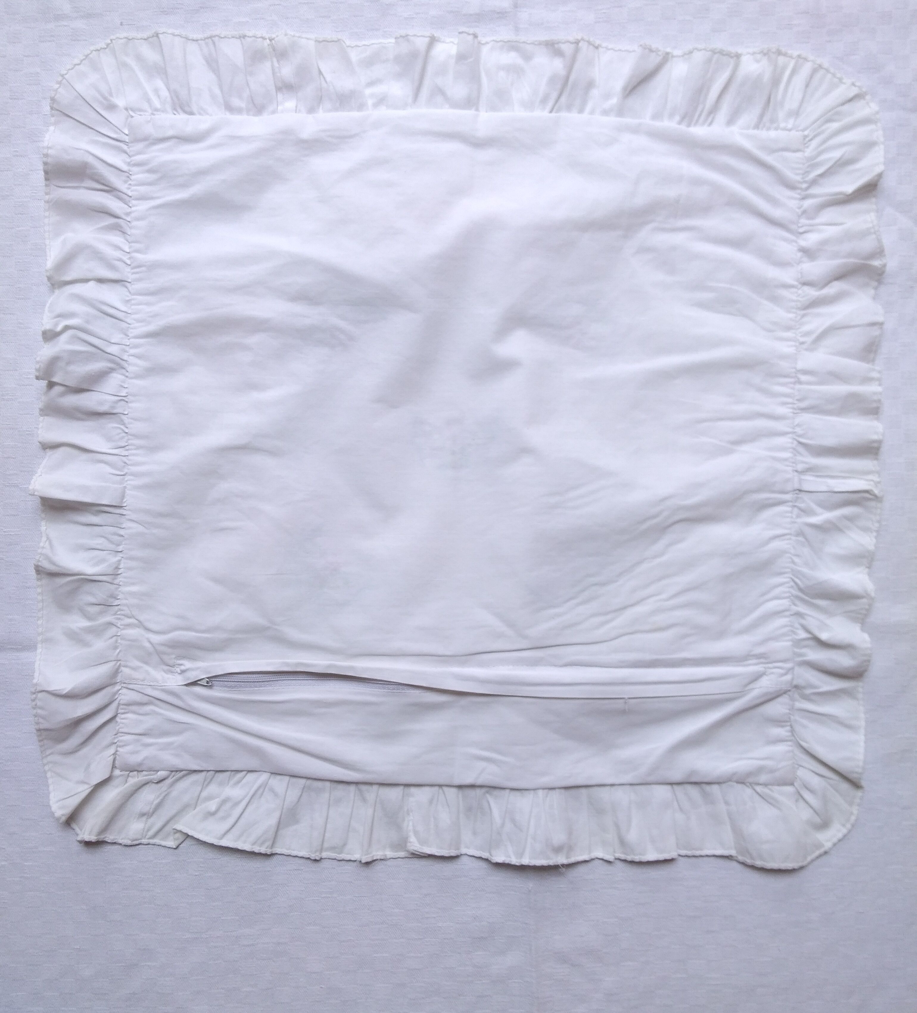 Embroidered child pillow or cushion cover