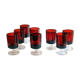 Luminarc 70s red wine glasses