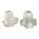 2 antique tulip lampshades in frosted glass