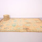 Large Vintage Boujaad Rug 207 x 325 cm - Peach Moroccan rug - Berber Rug