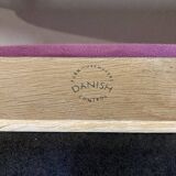 Fuchsia armchair scandinavian design stamp 1960