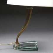 Table Lamps in Crystal and Brass by Emilio Lancia, 1930s