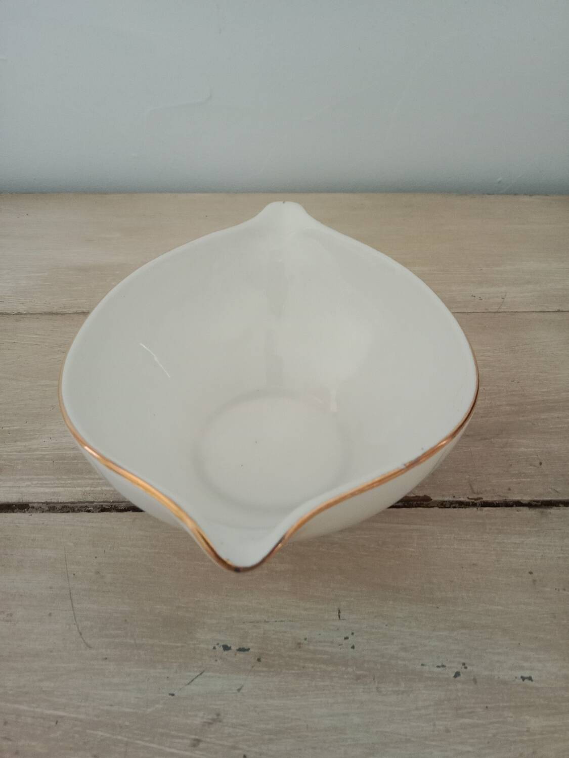 Gien earthenware gravy boat