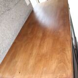 Buffet 2 doors black and wood restyled