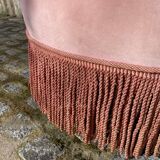 Toad style armchair in pink velvet