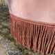 Fauteuil style crapaud en velours rose