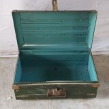 Ancient colonial travel trunk