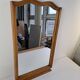 Mid-Century Walnut Mirror from 1960s Czechoslovakia, Organic Curved Frame