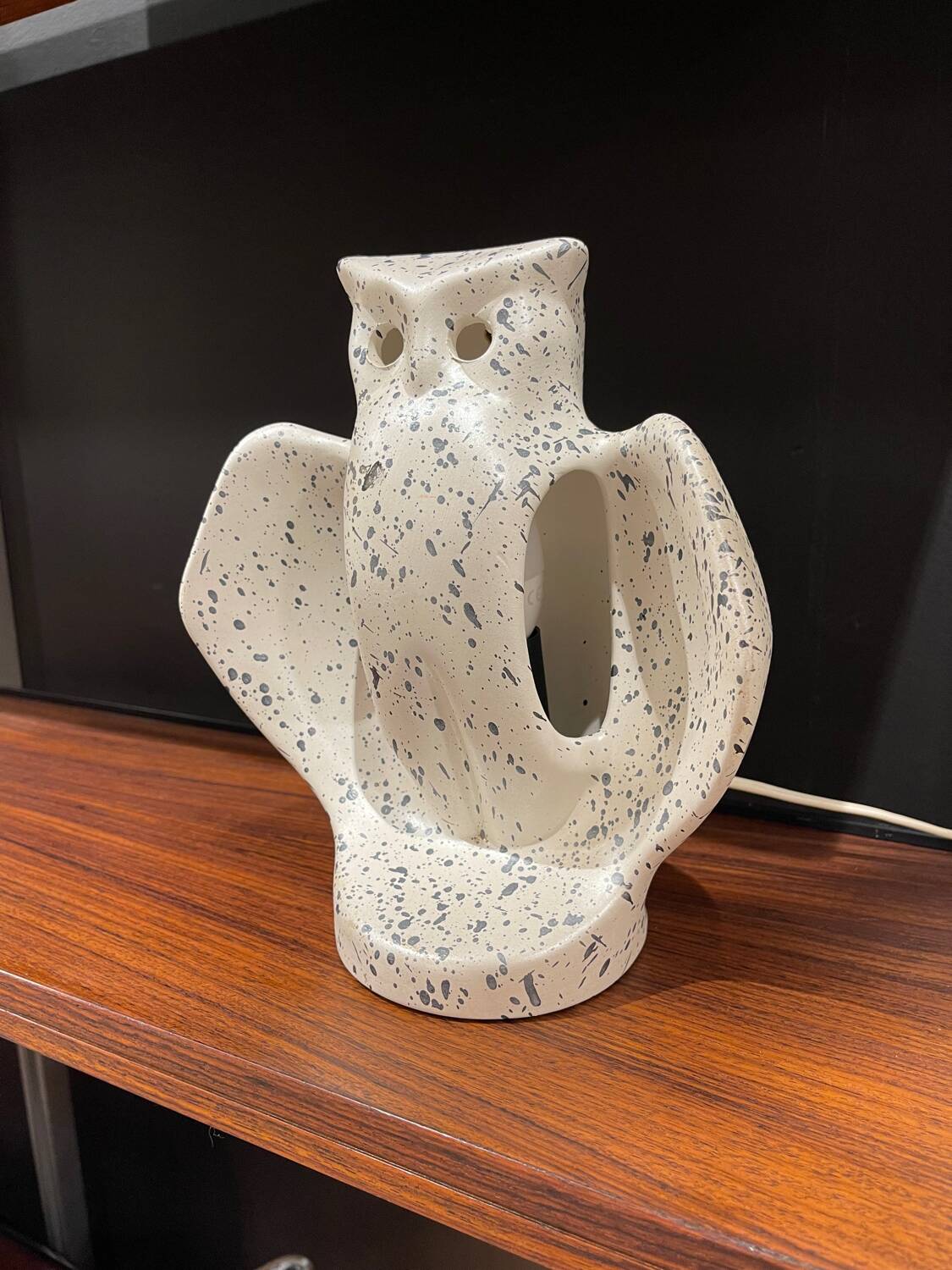 Ceramic owl lamp 1980