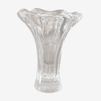 Vase en cristal vintage des années 1960-1970
