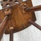 Pair of brutalist Alsatian mountain chairs 19th