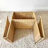 Vintage rattan side table