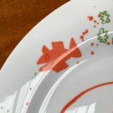 Vintage Postmodern Porcelain Plate with Subsidy Decor by René Fehr for Lengsfeld Porcelain, 1990s