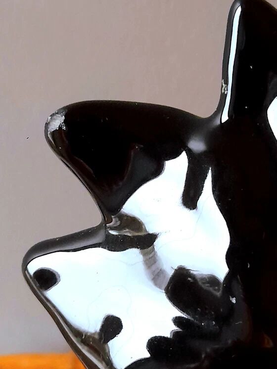 Ceramic and opaline palm tree lamp 1980