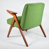 Fauteuil vintage "Bunny" années 1960, vert printemps