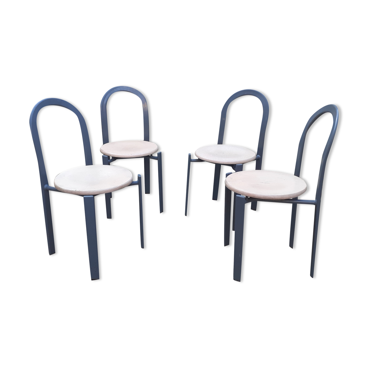 Series of 4 chairs vintage design year 80 publisher Samo