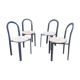 Série de 4 chaises vintage design année 80  éditeur Samo