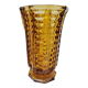 Amber glass vase