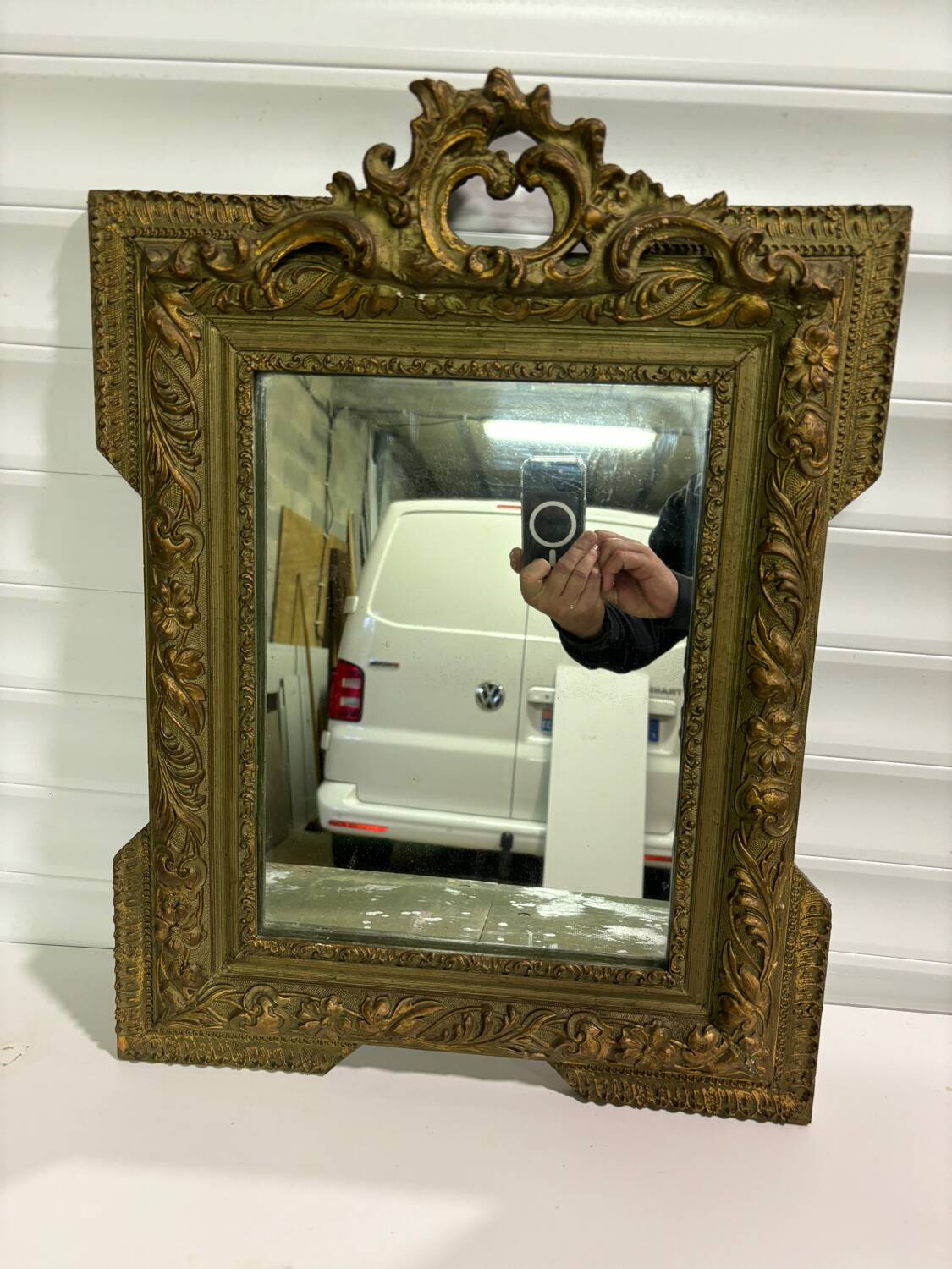 Small old mirror