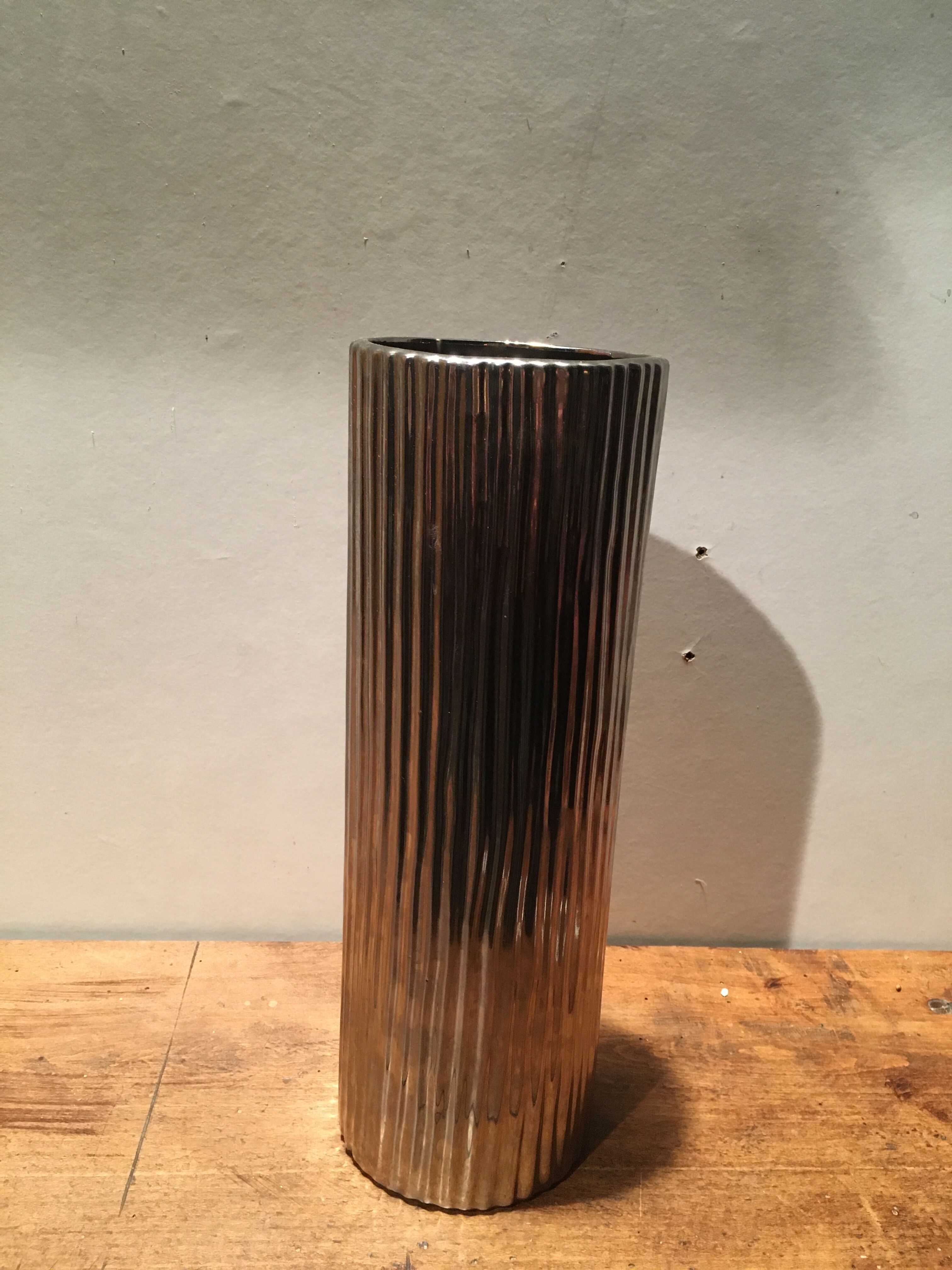 Stainless steel ceramic vase