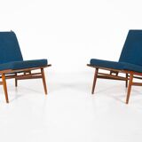 Mid-Century Modern Pair of Armchairs by Isa, Italy, 1960s