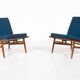 Mid-Century Modern Pair of Armchairs by Isa, Italy, 1960s