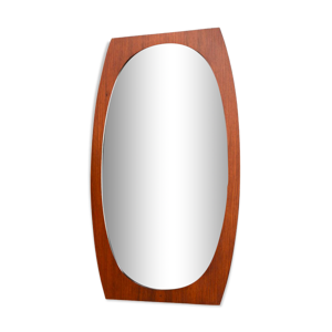 teak mirror Italy 1950