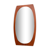 Teak mirror Italy 1950 58x100cm