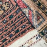 Carpet vintage afghan turkmen 161 x 242 cm
