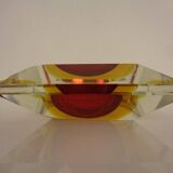 Sommerso Murano Glass Ashtray, Italy, 1960s