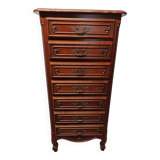 Wooden chest of drawers with 7 drawers