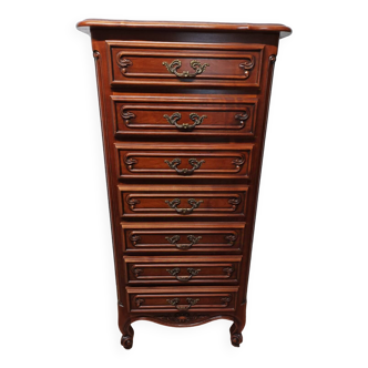 Wooden chest of drawers with 7 drawers