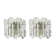 Pair of wall sconces Kalmar, Austria, 1960s