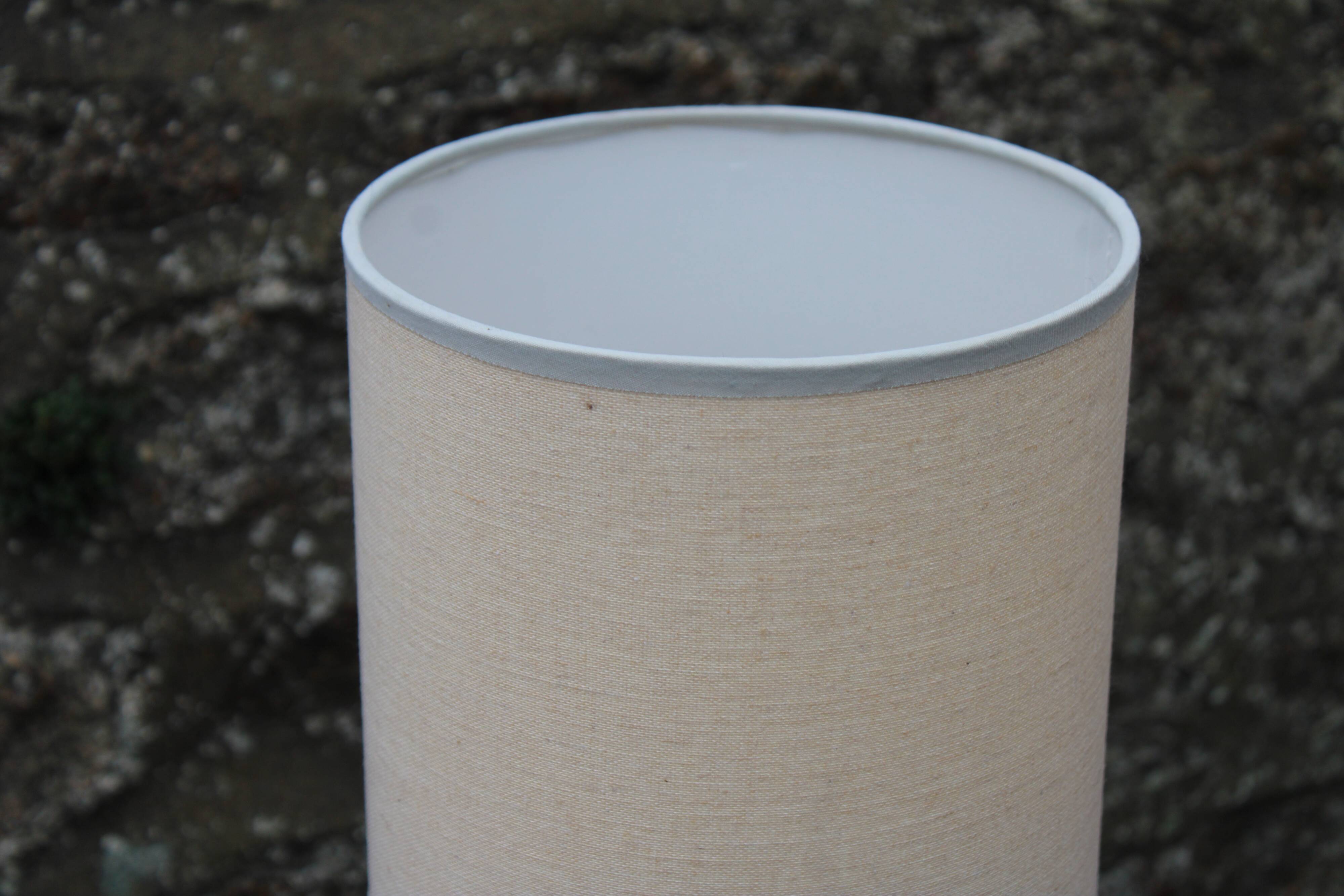 Lampe en céramique vert-gris, style minéral – H37