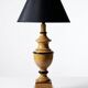 Grand lampe Le Dauphin "Verdennes" bois tourné, vintage années 70