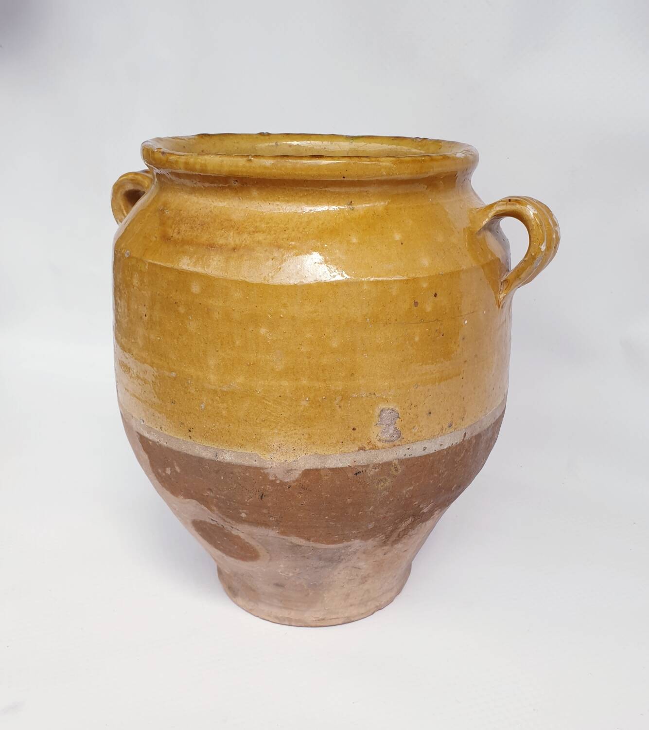 Antique glazed fat-candy pot