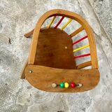 Chair fauteuil enfant vintage in bois by Baumann 1950