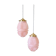 Art Deco glass suspensions from Clichy in pink – Skyscraper style
