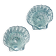 Pair of shell candlesticks