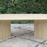 Travertine coffee table, 1970s.