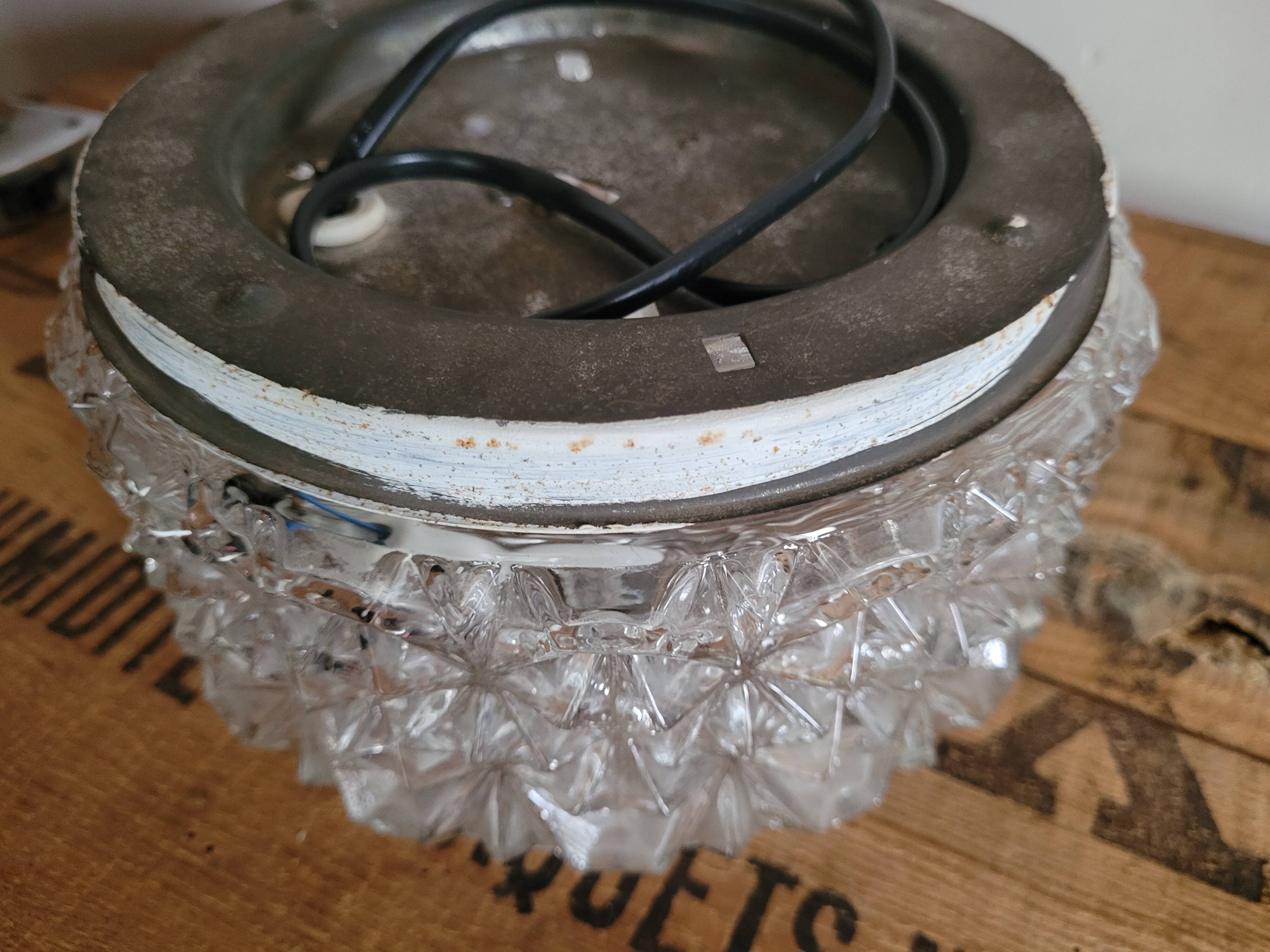 Erco molded glass ceiling light