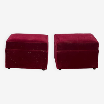 Paire de poufs