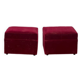 Pair of poufs