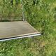 Torck - Vintage beach folder in chrome metal and white scoubidou