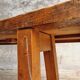 Old workbench beech side table bathroom furniture